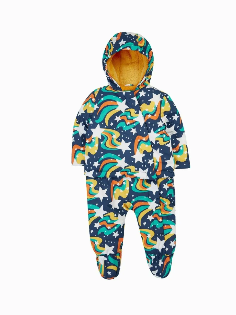 Frugi Blue 2-in-1 Rambler Pram Suit to Coat