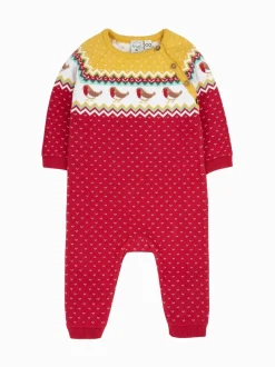 Frugi Christmas Knitted Romper