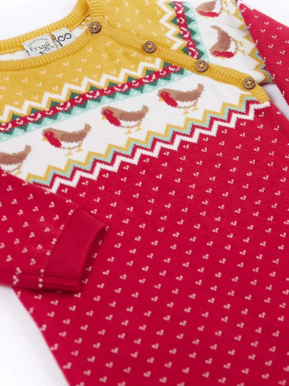 Frugi Christmas Knitted Romper