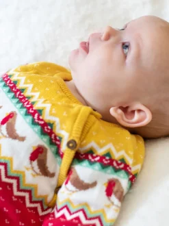 Frugi Christmas Knitted Romper