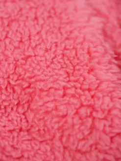 Frugi Pink Ted Fleece Lined Hoodie