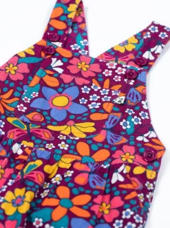 Frugi Purple Elspeth Printed Dungaree