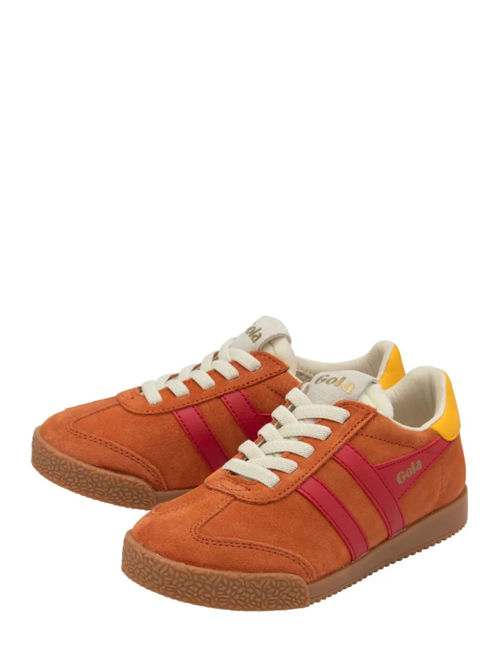 Gola Orange Kids Elan Suede Lace-Up Trainers