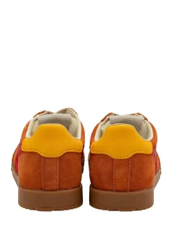 Gola Orange Kids Elan Suede Lace-Up Trainers