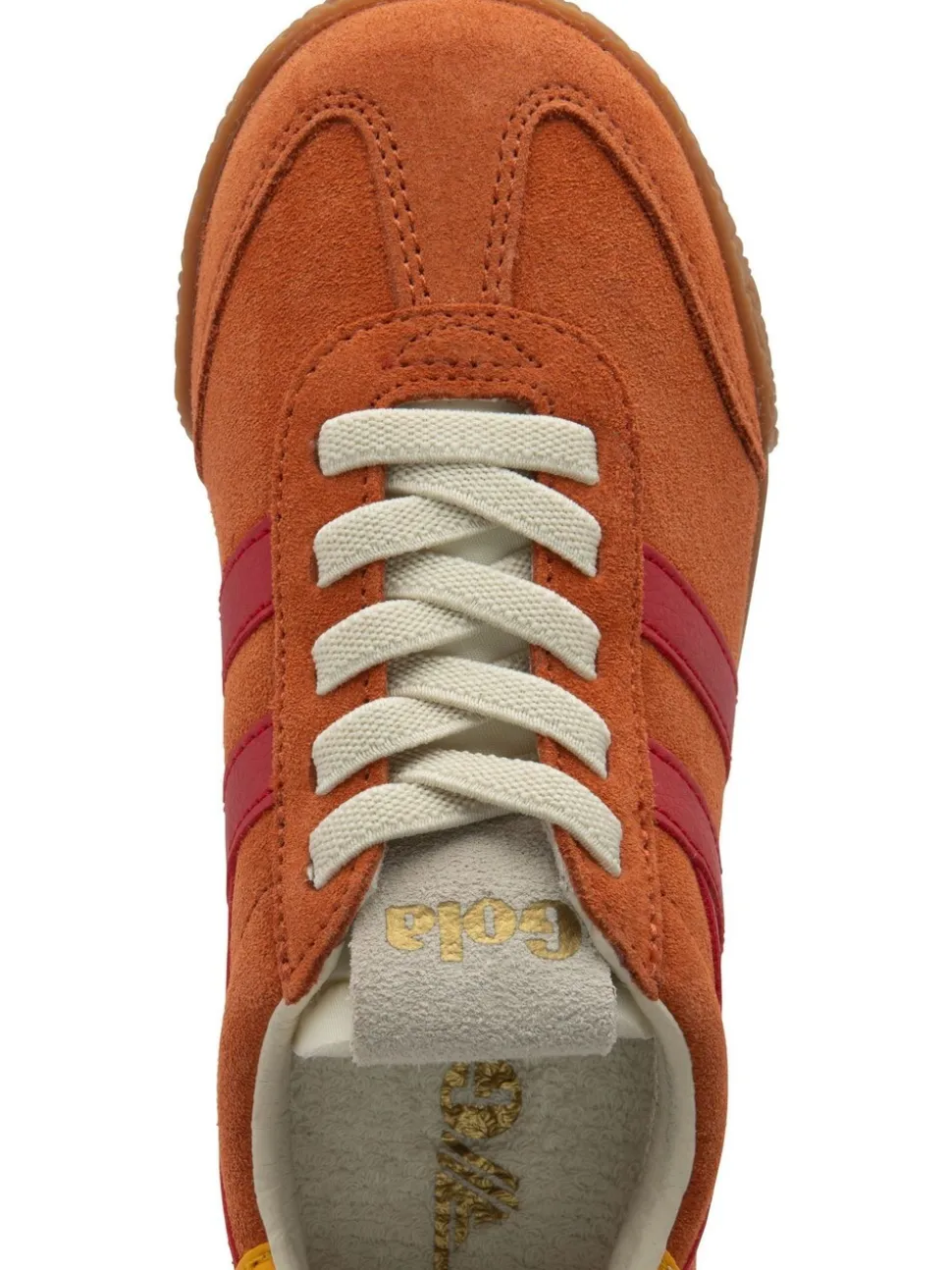 Gola Orange Kids Elan Suede Lace-Up Trainers