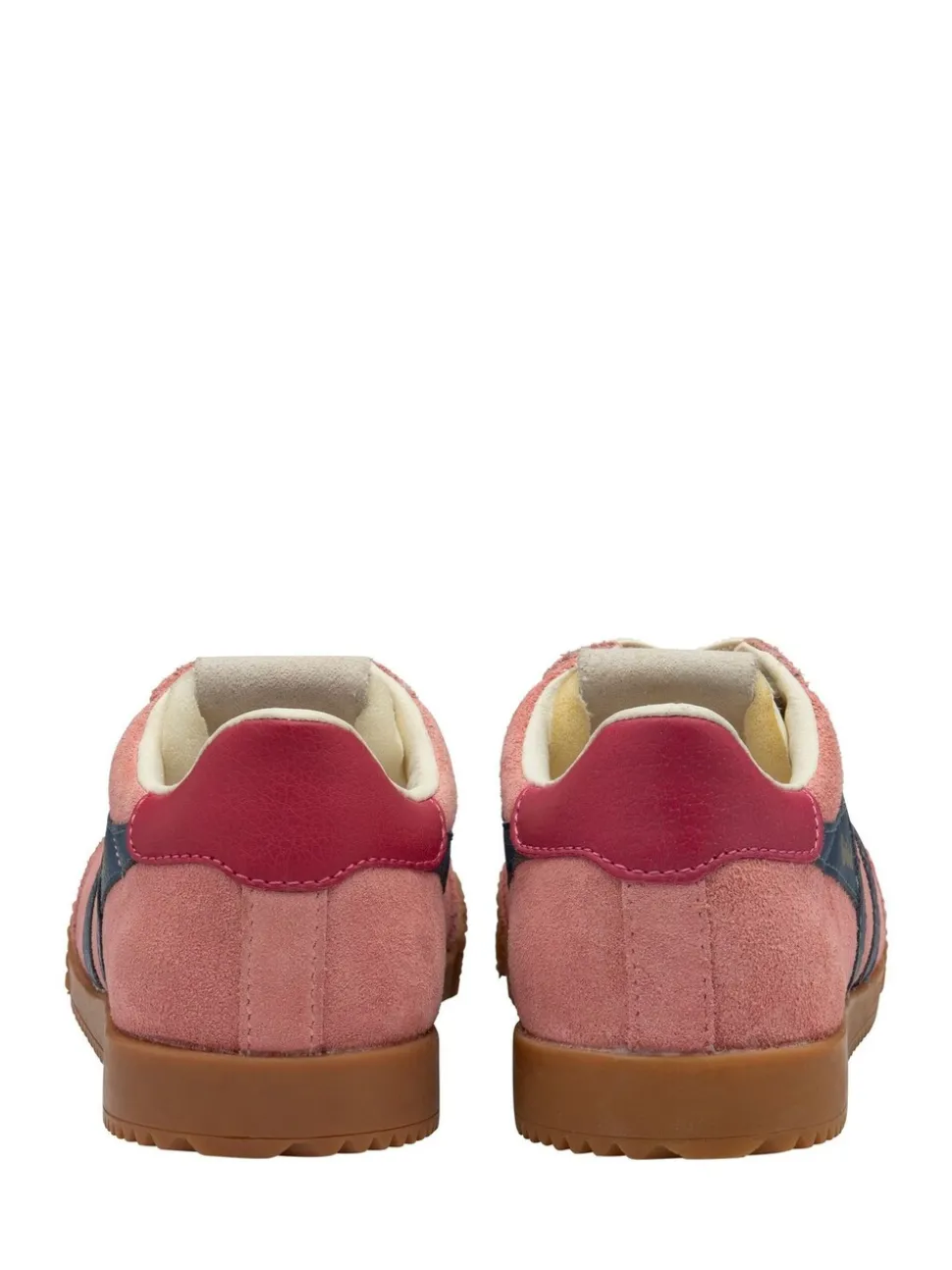 Gola Pink Kids Elan Suede Lace-Up Trainers