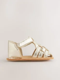 Gold Baby Fisherman Sandals (0-24mths)