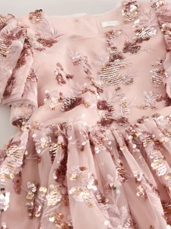 Gold Sequin Party Dress (3-16yrs)