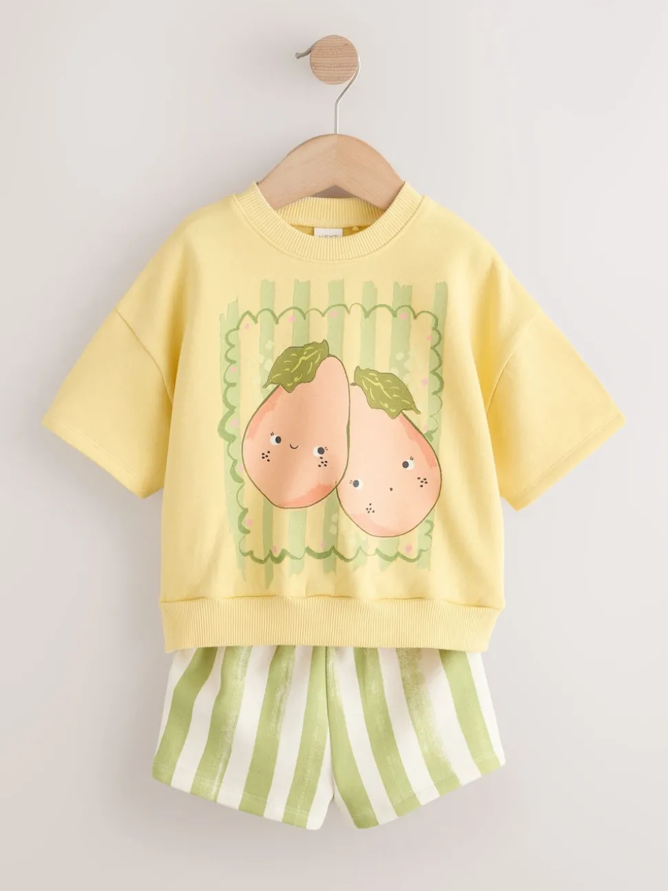 Green Fruit Top and Shorts Set (3mths-7yrs)