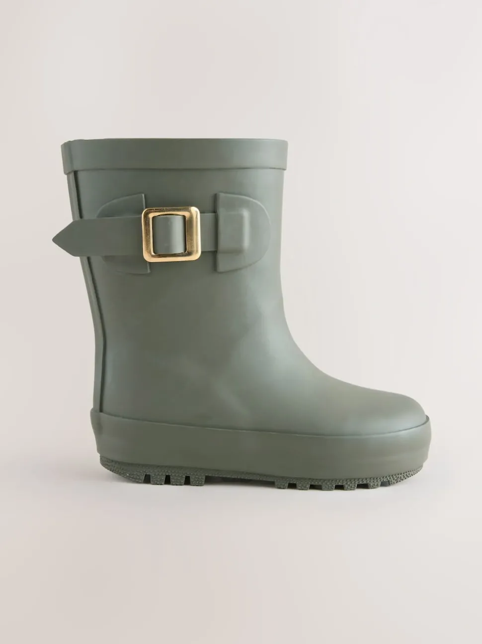 Green Buckle Wellies