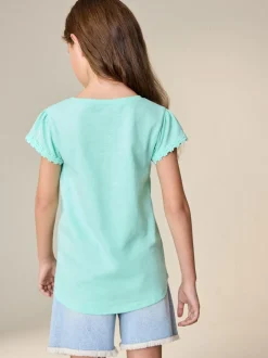 Green Daisy Pocket T-Shirt (1.5-16yrs)