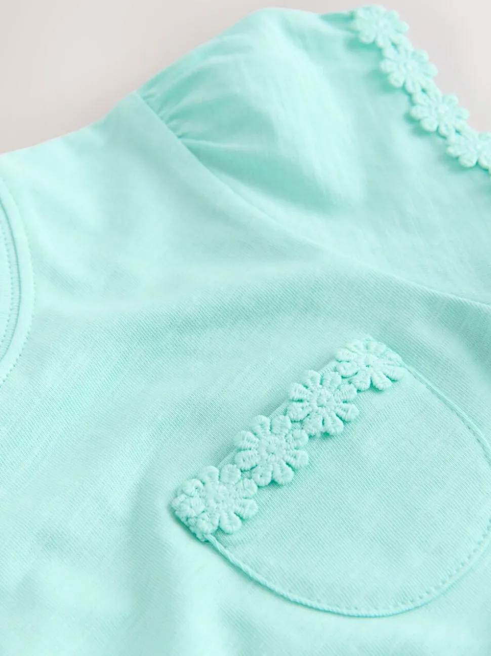 Green Daisy Pocket T-Shirt (1.5-16yrs)