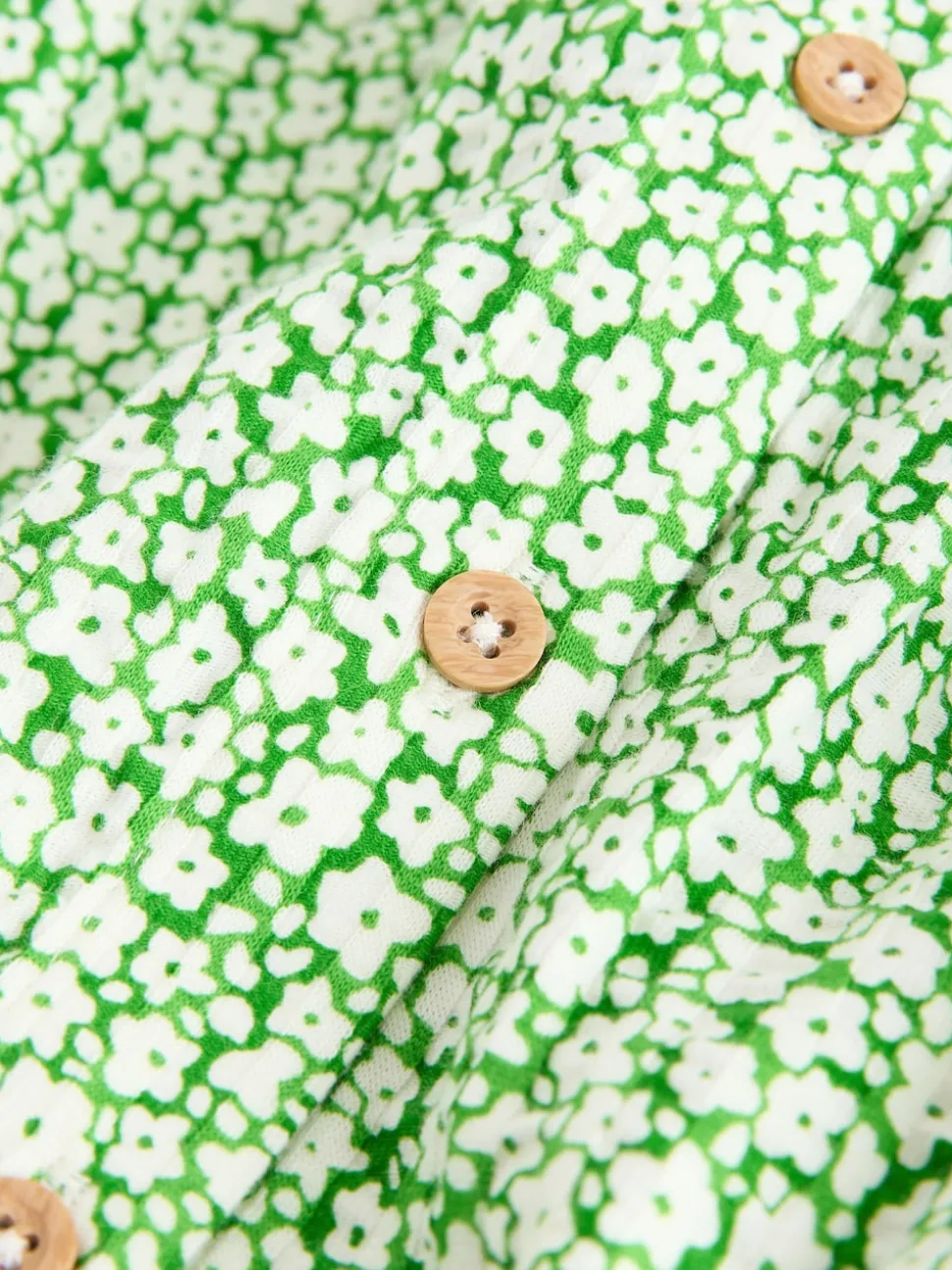 Green Ditsy Collared Summer Dress (3mths-7yrs)