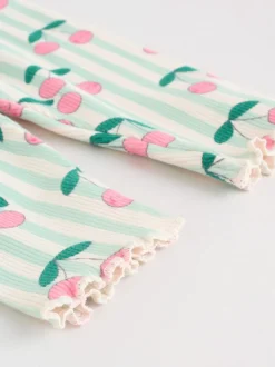 Green/Ecru Baby Sweatshirt and Leggings 2 Piece Set (0mths-2yrs)