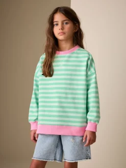 Green/Pink Sweatshirt (3-16yrs)
