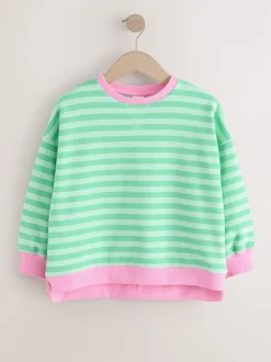 Green/Pink Sweatshirt (3-16yrs)