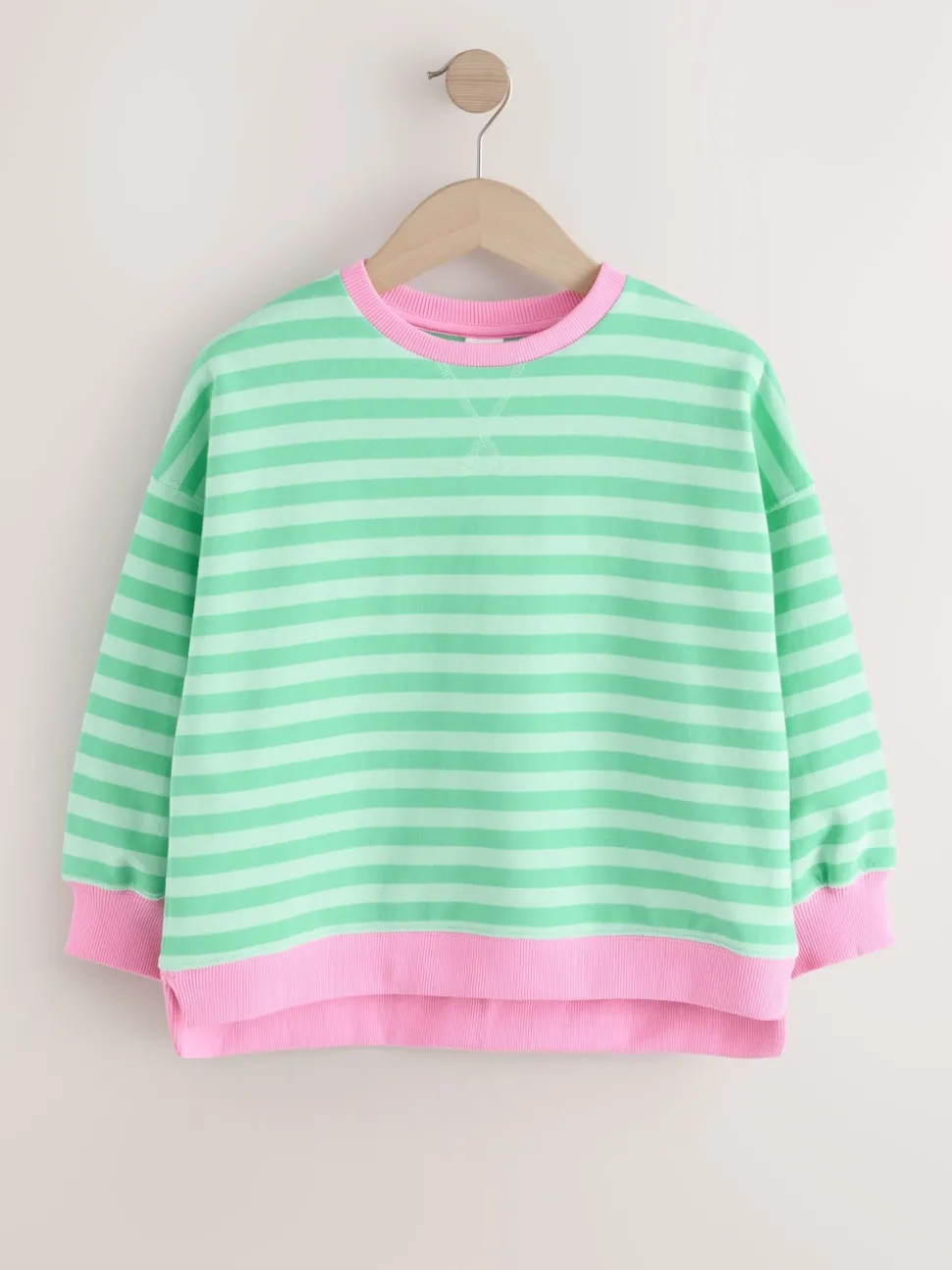Green/Pink Sweatshirt (3-16yrs)