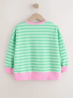 Green/Pink Sweatshirt (3-16yrs)