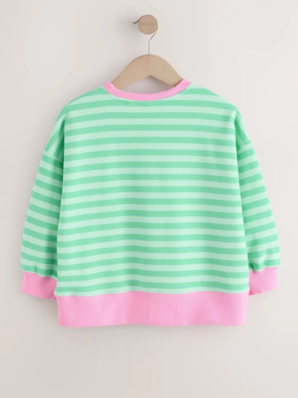 Green/Pink Sweatshirt (3-16yrs)