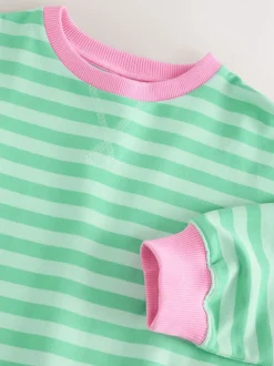 Green/Pink Sweatshirt (3-16yrs)