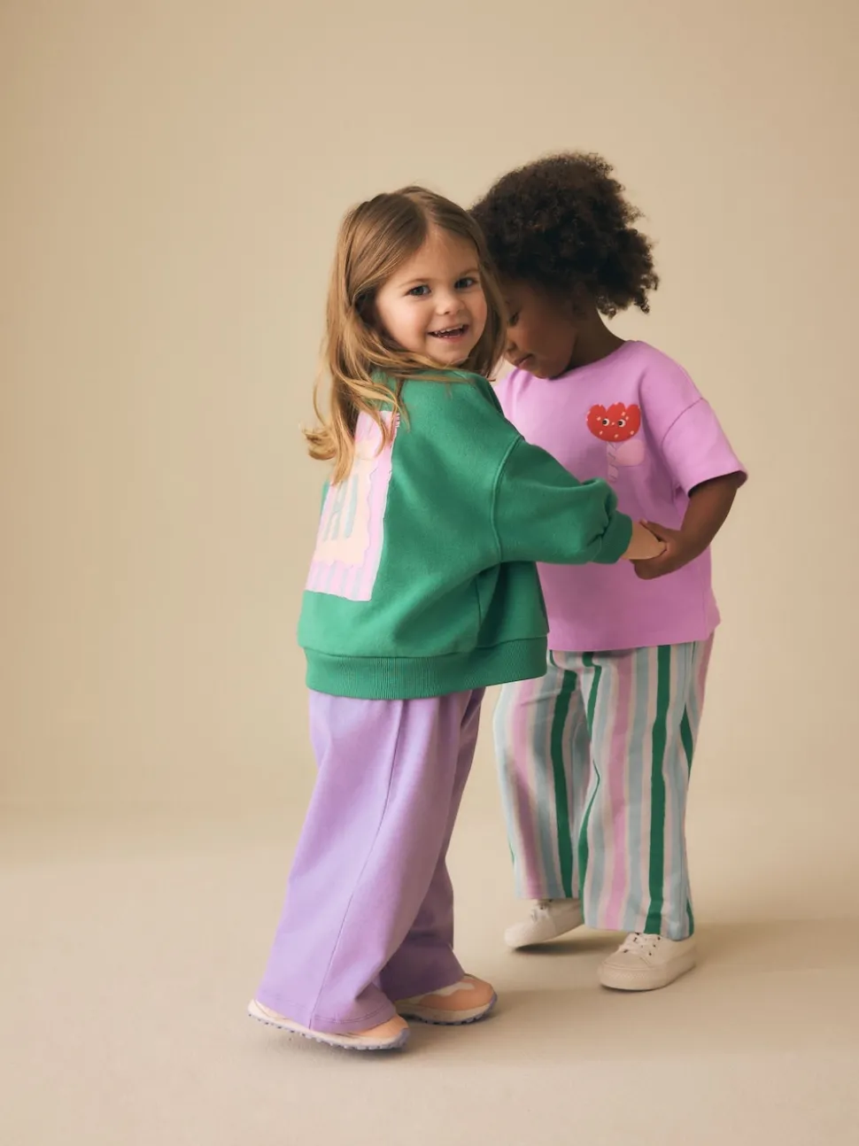 Green/Pink Top & Trousers Set 2 Pack (3mths-7yrs)