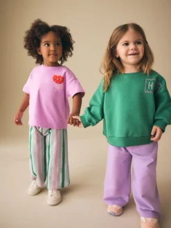Green/Pink Top & Trousers Set 2 Pack (3mths-7yrs)
