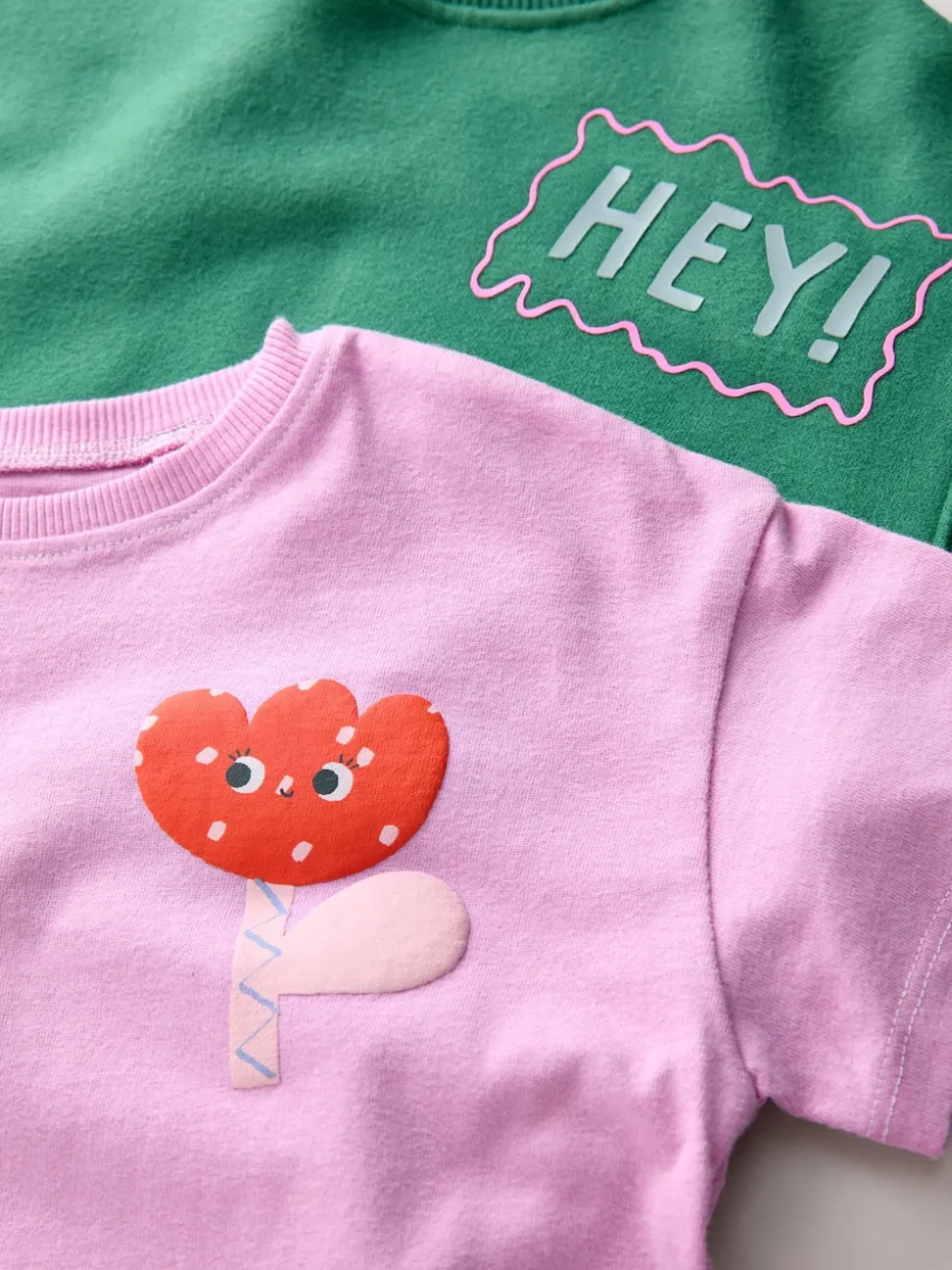 Green/Pink Top & Trousers Set 2 Pack (3mths-7yrs)