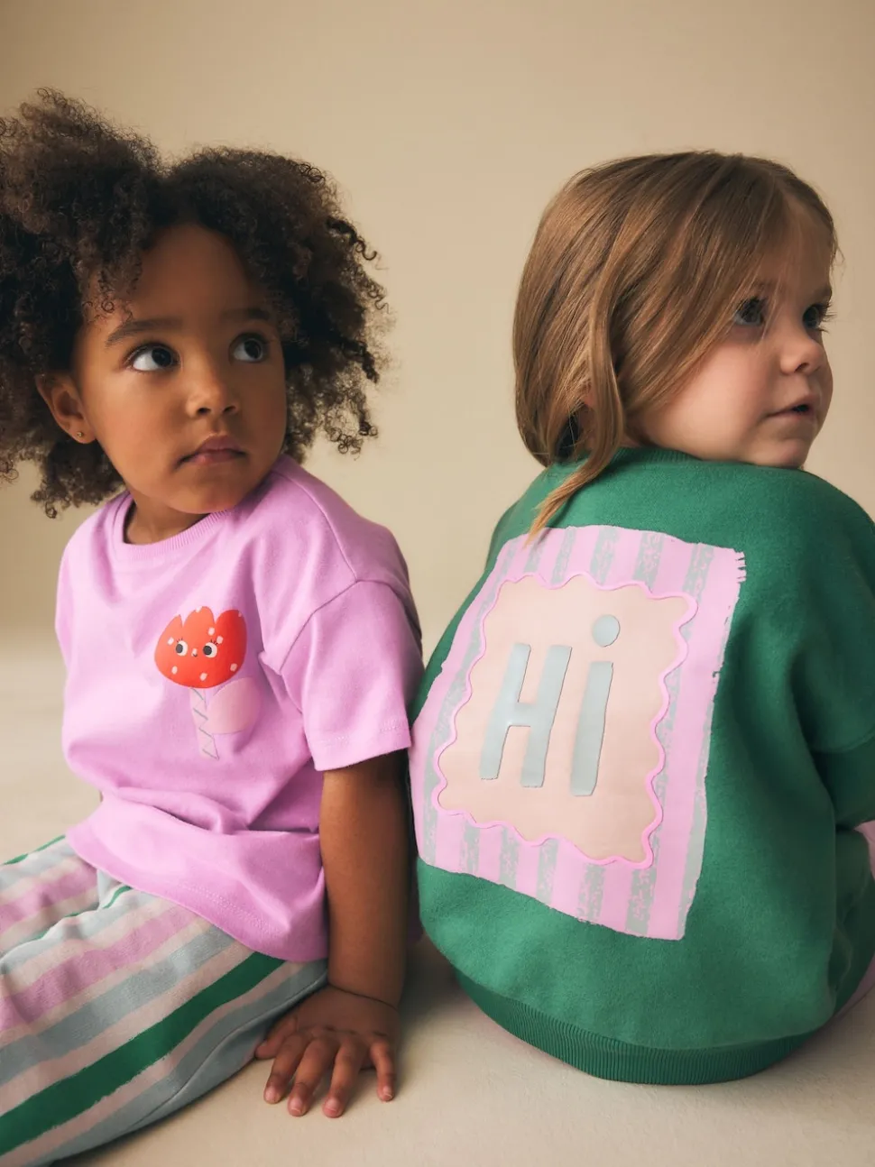 Green/Pink Top & Trousers Set 2 Pack (3mths-7yrs)