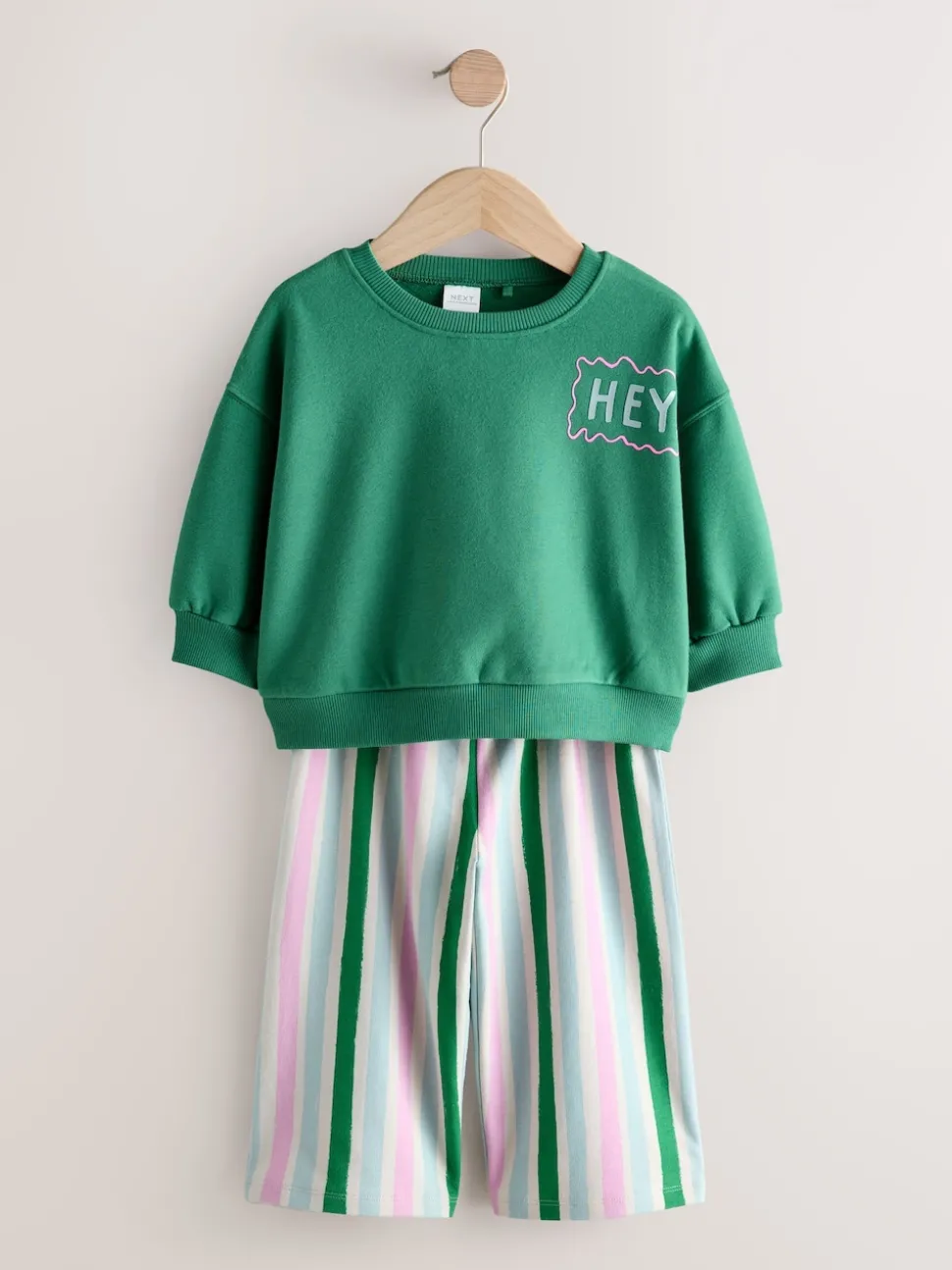 Green/Pink Top & Trousers Set 2 Pack (3mths-7yrs)
