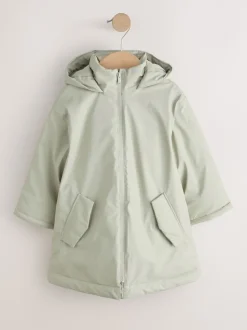 Green Shower Resistant Wadded Coat (3-16yrs)