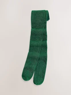 Green Sparkle Tights