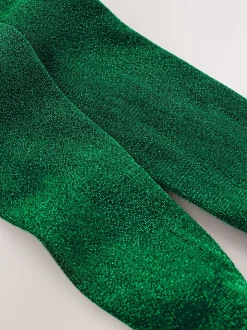 Green Sparkle Tights