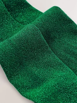 Green Sparkle Tights