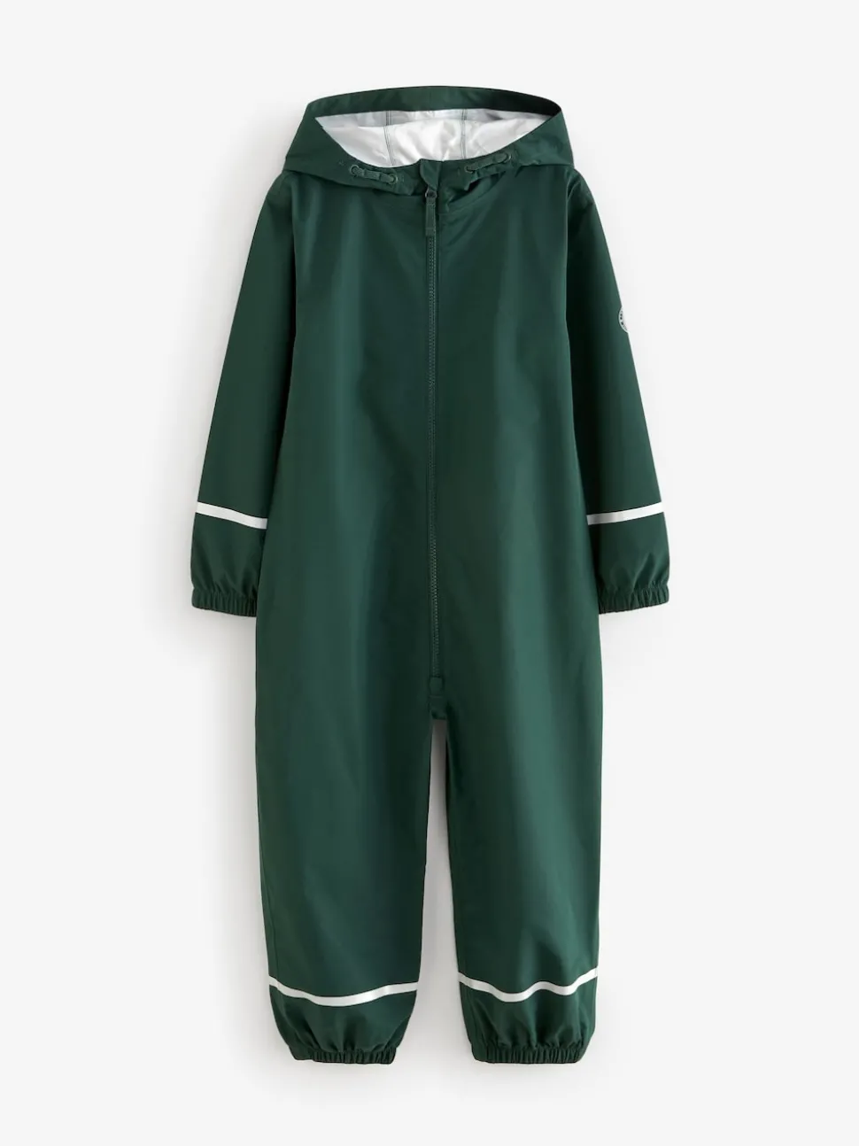 Green Zip Hooded Waterproof Puddlesuit (12mths-10yrs)