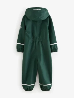 Green Zip Hooded Waterproof Puddlesuit (12mths-10yrs)