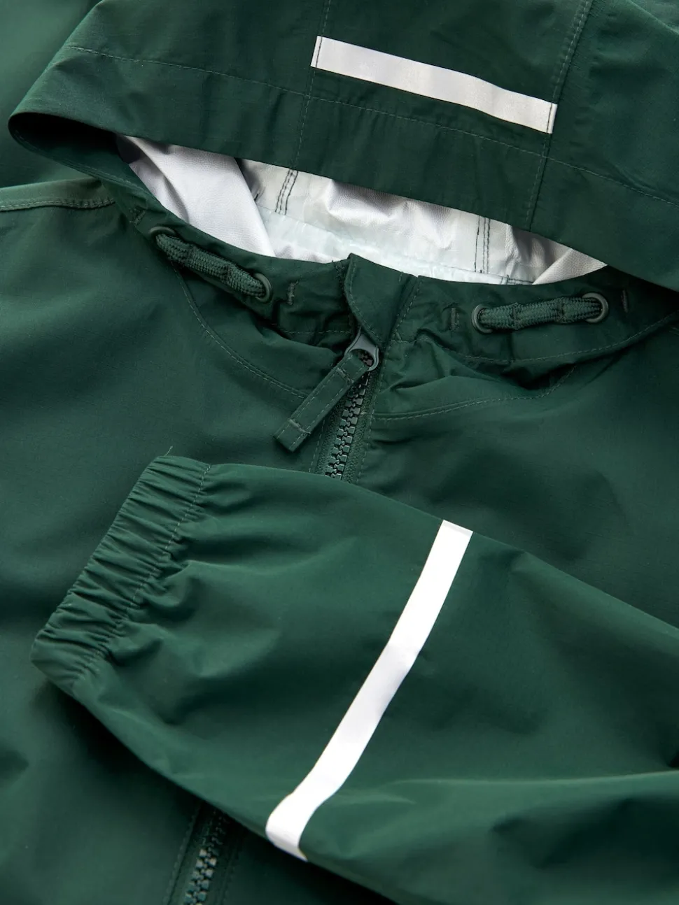 Green Zip Hooded Waterproof Puddlesuit (12mths-10yrs)