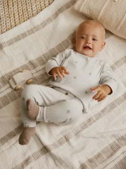 Grey Big Smiles Baby Top and Leggings Set (0mths-2yrs) (0mths-2yrs)