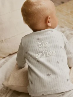 Grey Big Smiles Baby Top and Leggings Set (0mths-2yrs) (0mths-2yrs)