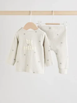 Grey Big Smiles Baby Top and Leggings Set (0mths-2yrs) (0mths-2yrs)