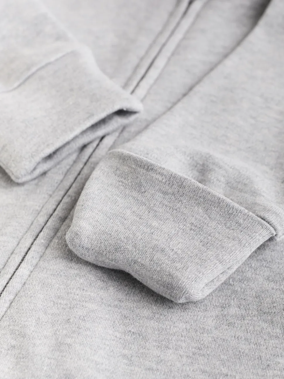 Grey Essential Zipped 100% Cotton Baby Sleepsuits 3 Pack (0-3yrs)