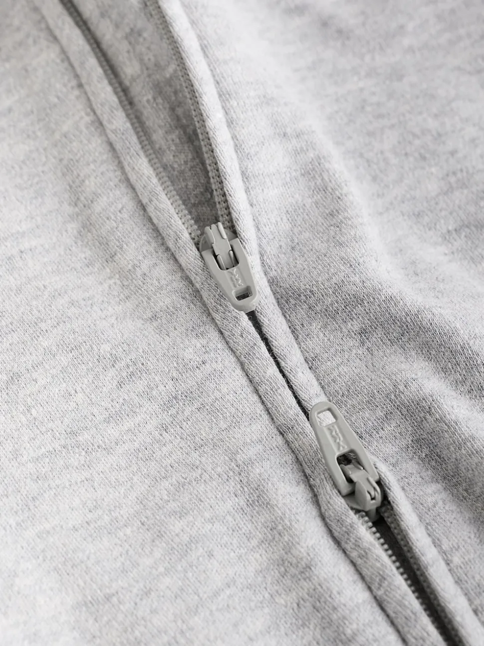 Grey Essential Zipped 100% Cotton Baby Sleepsuits 3 Pack (0-3yrs)