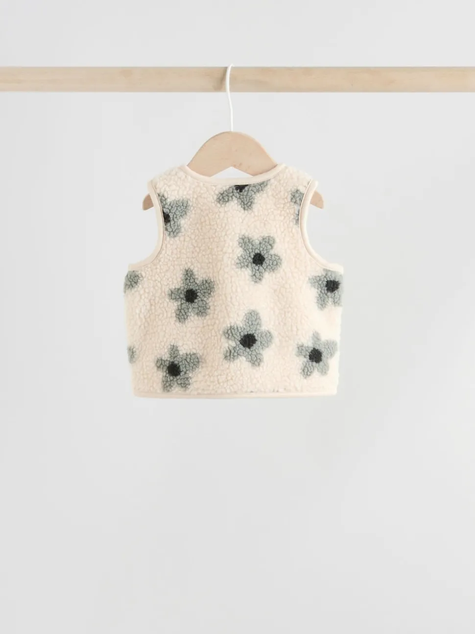 Grey Floral Baby Long Sleeve Top and Leggings with Gilet Set 3 Piece (0mths-2yrs)