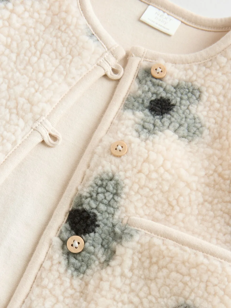 Grey Floral Baby Long Sleeve Top and Leggings with Gilet Set 3 Piece (0mths-2yrs)