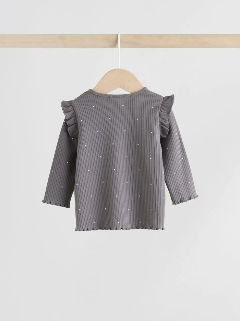 Grey Floral Baby Long Sleeve Top and Leggings with Gilet Set 3 Piece (0mths-2yrs)