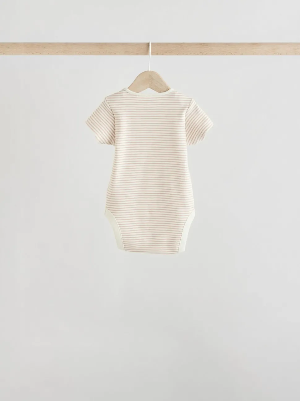 Grey Zebra Baby Short Sleeve Bodysuits 100% Cotton 5 Pack