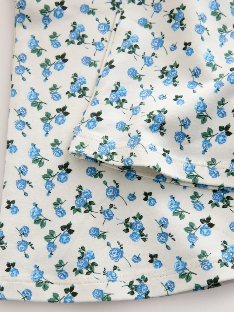 Grey/Blue Floral Slogan Sweatshirt and Flare Leggings Set (3-16yrs)