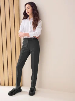 Grey Plain Front School Trousers (3-18yrs)