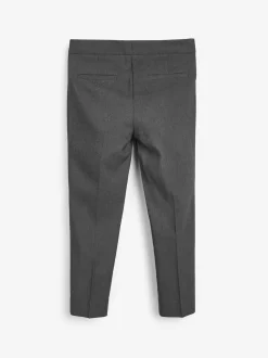 Grey Plain Front School Trousers (3-18yrs)