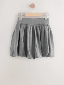 Grey Pull-On Jersey Stretch Bubble Hem Skirt (3-17yrs)