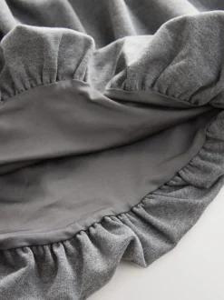 Grey Pull-On Jersey Stretch Bubble Hem Skirt (3-17yrs)